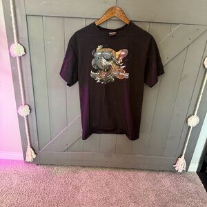 Harley Davidson Bulldog Black Graphic T-Shirt